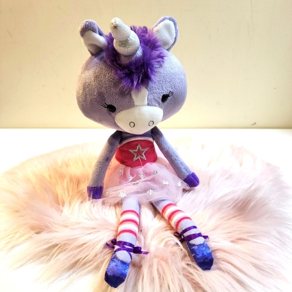 HALLMARK purple unicorn plush 14" - Picture 1 of 7